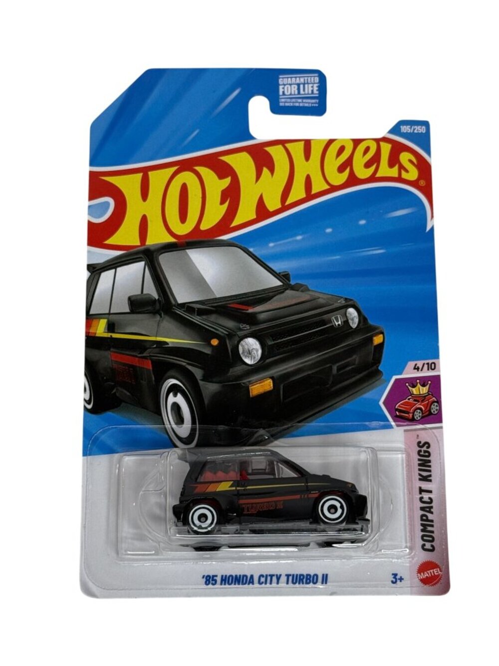 Hot Wheels 85 Honda City Turbo II Black Compact Kings 4/10 2025 Diecast